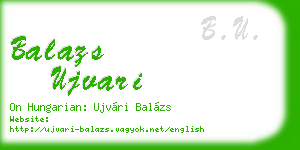 balazs ujvari business card