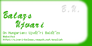 balazs ujvari business card